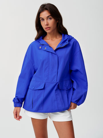 Windbreaker Hooded Half Zip Light Jackets