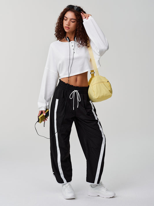 Long Sleeve Oversized Cropped Sweatshirts