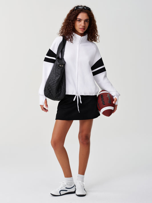 Zip Up Oversized Fleece Jacket