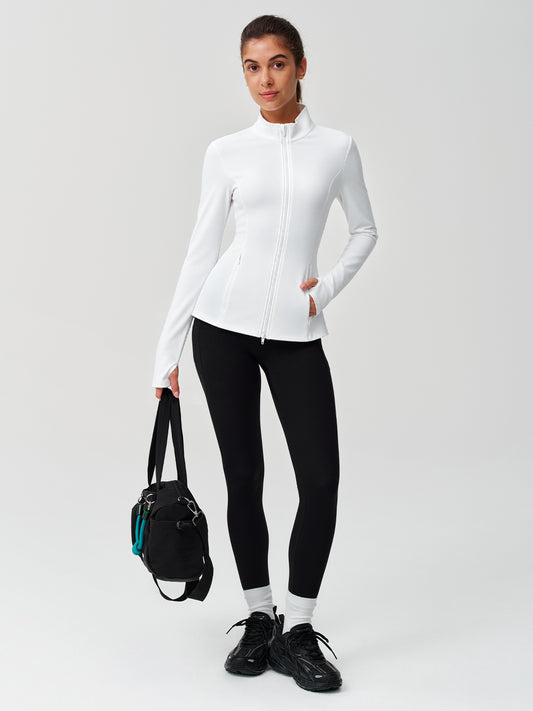 Lightweight Zip Up Stand Collar Jacket