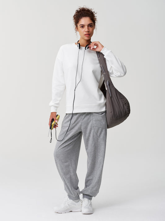 Drawstring Waist Elastic Cuff Joggers