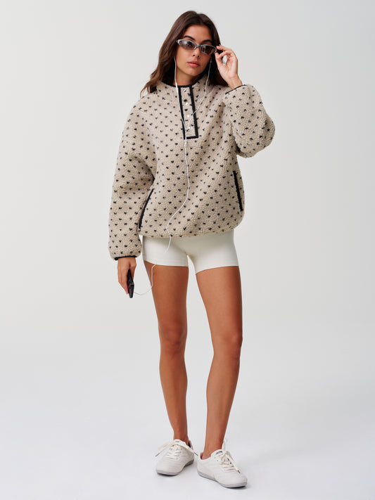 Oversized Fleece Fuzzy Fall sweatshirts