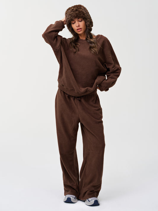 Oversized Fleece Fuzzy Fall Sweatshirts