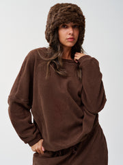 Oversized Fleece Fuzzy Fall Sweatshirts