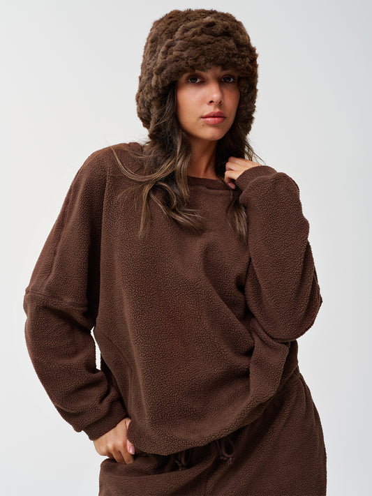 Oversized Fleece Fuzzy Fall Sweatshirts