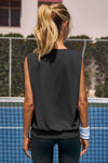 Fisoew Women's  Black Soft Moisture Wicking Tank Tops - Fisoew