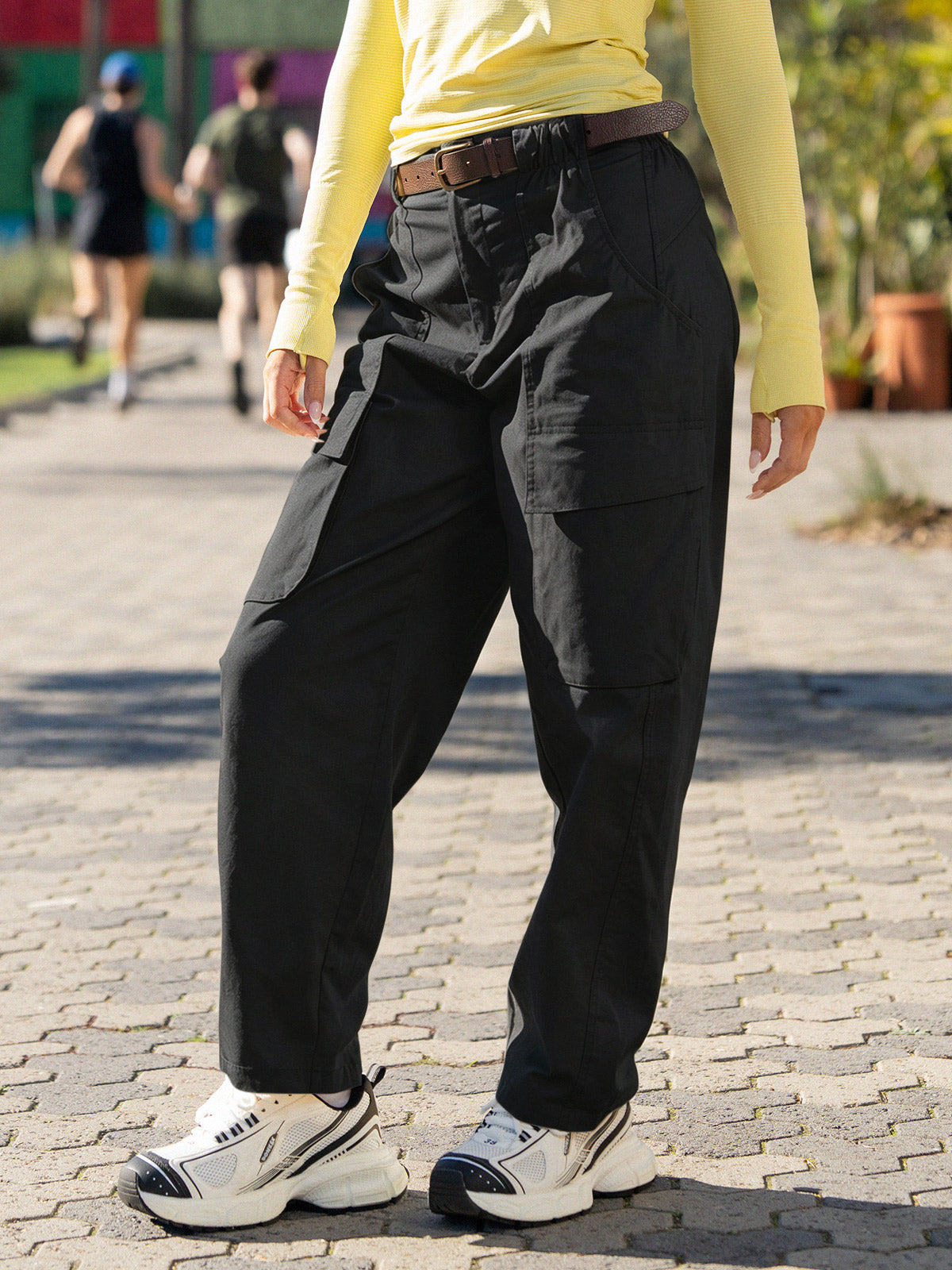 Wide Leg with Pockets Cargo Pants - Fisoew