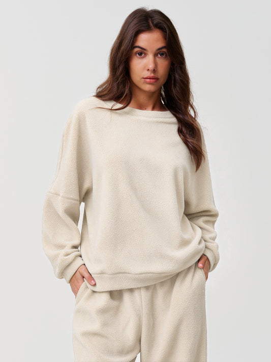 Oversized Fleece Fuzzy Fall sweatshirts