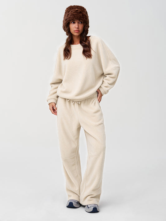 Oversized Fleece Fuzzy Fall sweatshirts