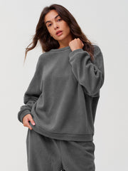 Oversized Fleece Fuzzy Fall Sweatshirts