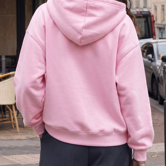 Hoodies Half Zip Fuzzy Fleece Sweatshirts - Fisoew
