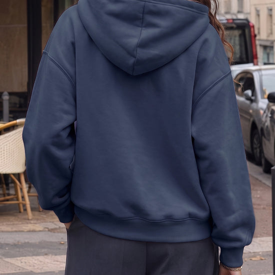 Hoodies Half Zip Fuzzy Fleece Sweatshirts - Fisoew