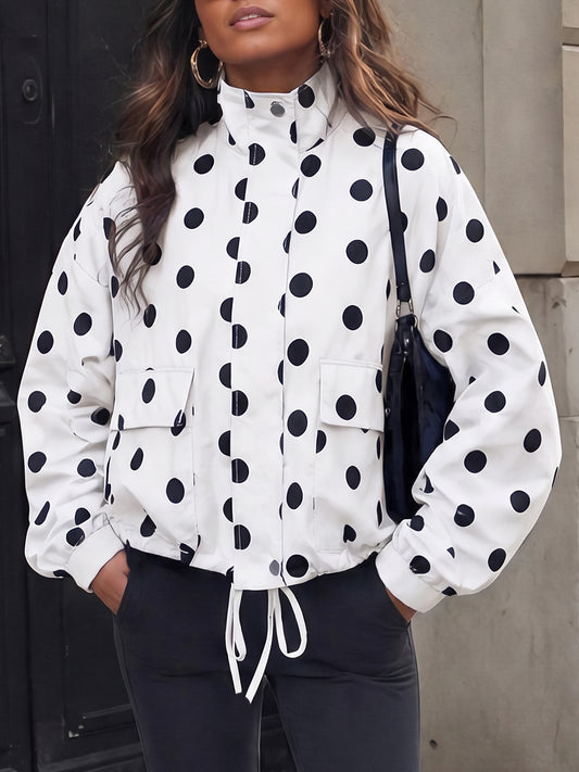 Half Zip Mock Neck Lightweight Jacket - Fisoew