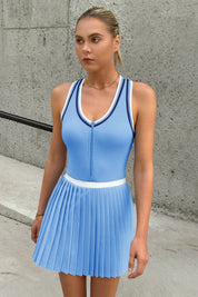 Fisoew Women's Blue Tennis Mini Dress - Fisoew