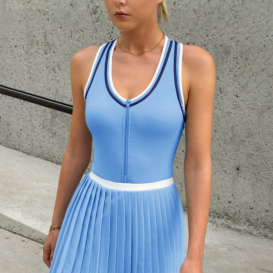 Fisoew Women's Blue Tennis Mini Dress - Fisoew