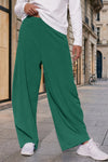 Casual Solid Hight Waist Wide Leg Pants