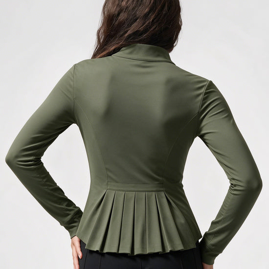 Lightweight Zip Up Stand Collar Jacket - Fisoew