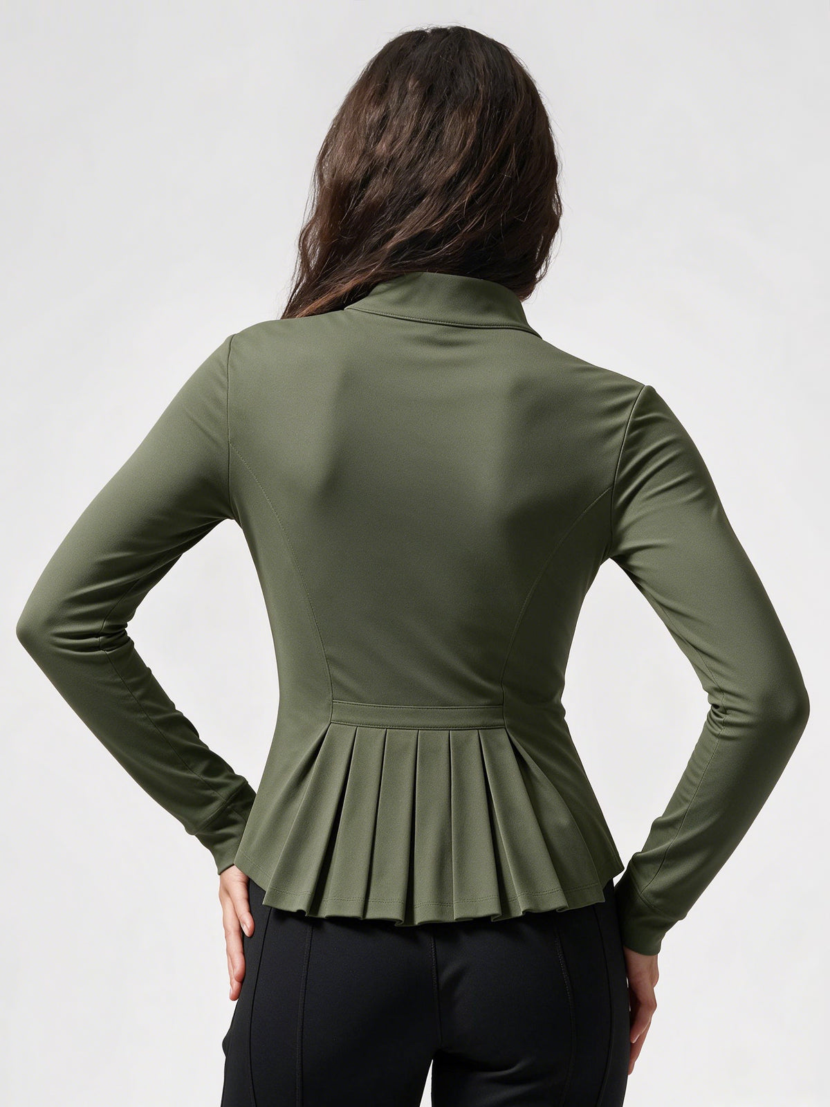 Lightweight Zip Up Stand Collar Jacket - Fisoew