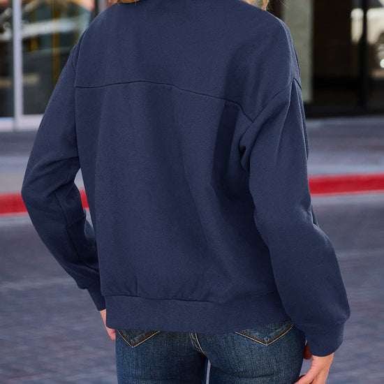 Zip Up With Pockets Long Sleeve Jackets - Fisoew