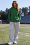 Mock Neck Solid Long Sleeve Tops - Fisoew