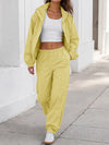 Windbreaker Jacket With Elastic Waist Pants Set