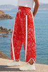 High Waisted Drawstring Elastic Sweatpants - Fisoew