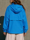 Cropped Hooded Windbreaker Jacket