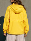 Cropped Hooded Windbreaker Jacket