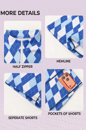 Plaid A-line with Built-In Mini Dresses