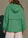 Cropped Hooded Windbreaker Jacket