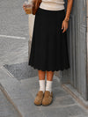 Ruffle Hem With Pocket Hight Waist Skirts