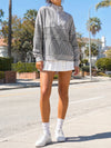 Striped Half Zip Sweatshirts