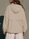 Cropped Hooded Windbreaker Jacket