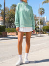 Striped Half Zip Sweatshirts
