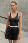 Fisoew Women's Black Tennis Mini Dress - Fisoew
