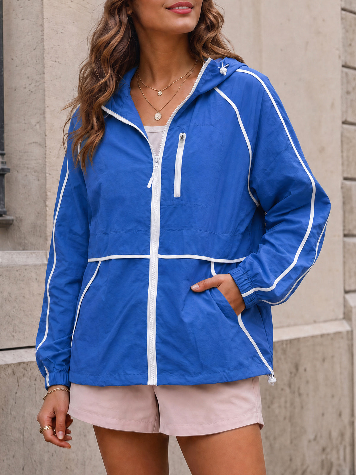 Lightweight Zipper Hoodie Jackets - Fisoew