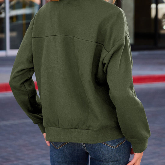 Zip Up With Pockets Long Sleeve Jackets - Fisoew