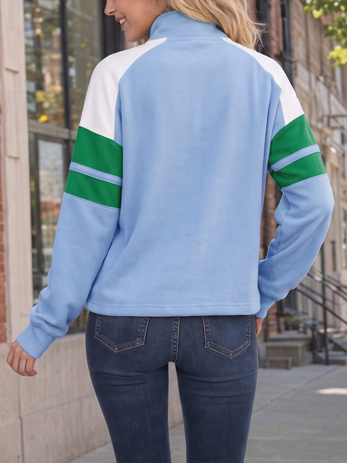 Zip Up Oversized Fleece Jacket - Fisoew