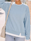 Faux Layered Oversized Sweatshirts