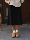 Ruffle Hem With Pocket Hight Waist Skirts