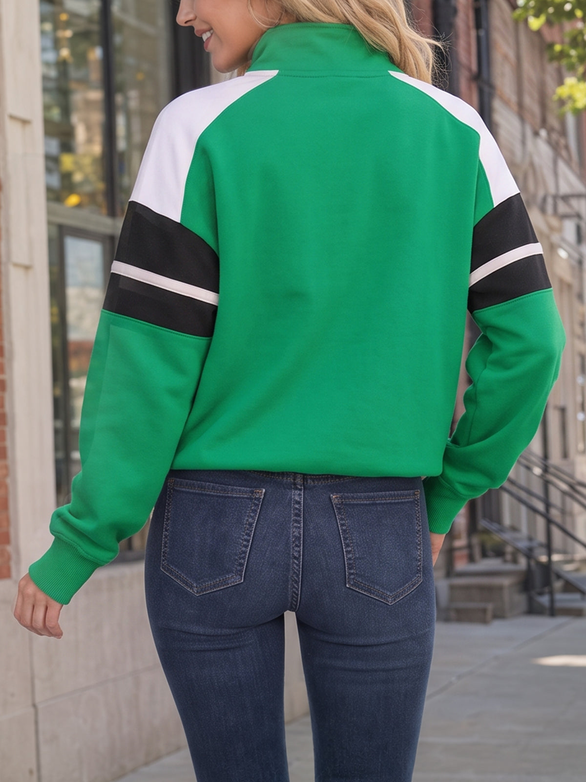 Zip Up Oversized Fleece Jacket - Fisoew