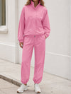 Windbreaker Jacket With Elastic Waist Pants Set