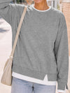 Faux Layered Oversized Sweatshirts