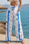 High Waisted Drawstring Elastic Sweatpants - Fisoew
