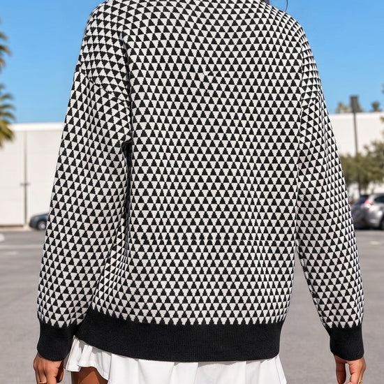 V Neck Button Knit Cardigan - Fisoew