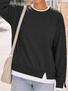 Faux Layered Oversized Sweatshirts