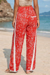 High Waisted Drawstring Elastic Sweatpants - Fisoew