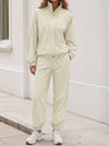 Windbreaker Jacket With Elastic Waist Pants Set