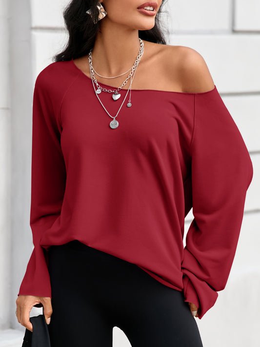 Off The Shoulder Oversized Sweatshirts