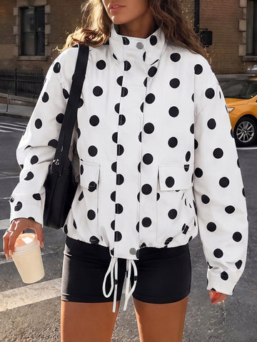 Half Zip Mock Neck Lightweight Jacket